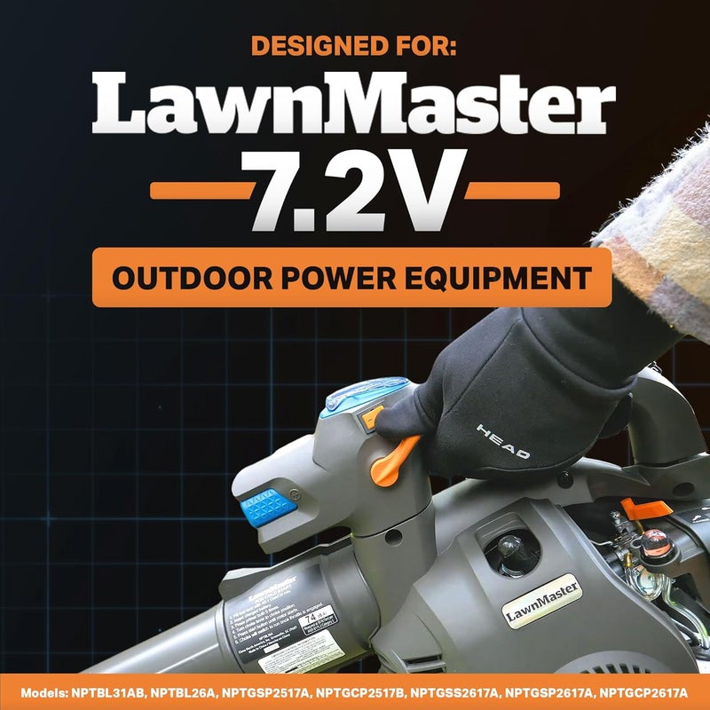 LawnMaster 07LB2001-S 7.2V MAX 2.0Ah Battery - Image 2